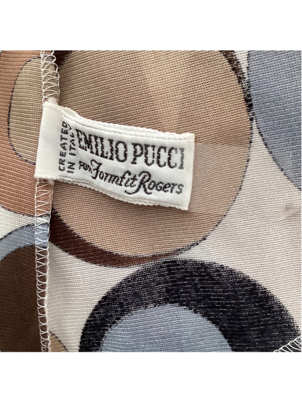 Emilio Pucci 1960s Harlequin & Circle Pattern Bed Jacket Robe Duster Sz S/M. - Picture 7 of 8